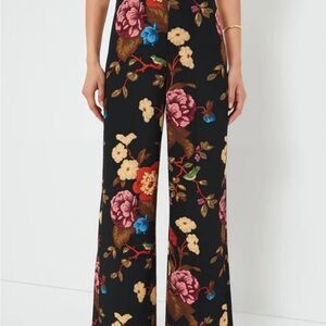 NWT Tuckernuck Black and Pink Wide Leg Pants